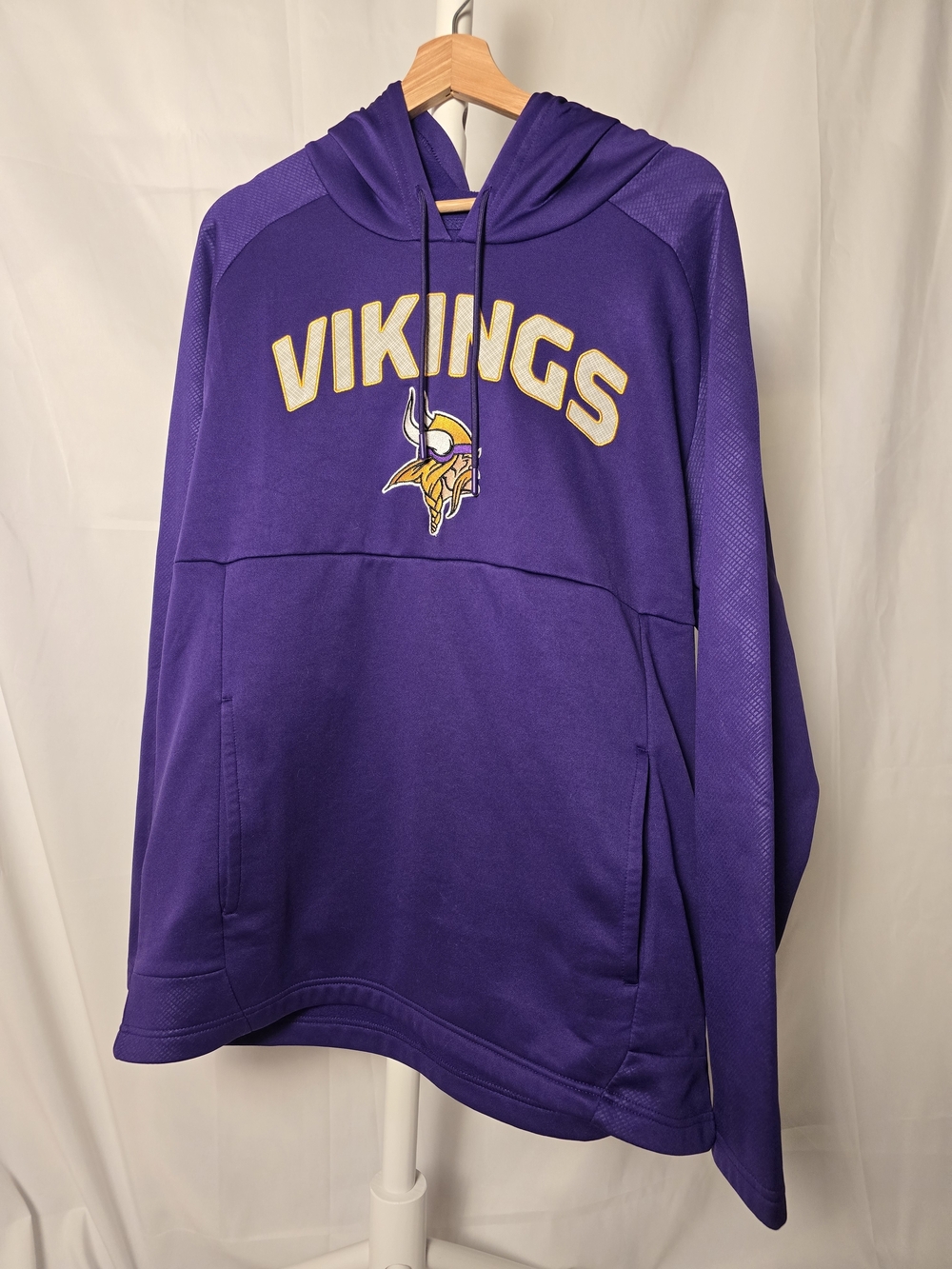 Minnesota Vikings Purple Hoodie Sweatshirt Size Large